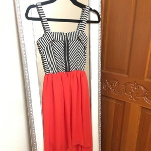 Small Red High Low Dress